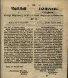 Amtsblatt der Königlichen Regierung zu Posen. 1852.08.17 Nro.33