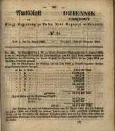 Amtsblatt der K&ouml;niglichen Regierung zu Posen. 1852.08.24 Nro.34