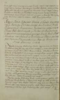 Rzecz Jędrzeia grabie z Gorki kasztelana y starosty poznańskiego ku krolowi Jmci Zygmuntowi Augustowi imieniem wszystkich panow rad koronnych y posłow od rycerstwa o opuszczenie nieprzystoynego krola JMci małżeństwa na seymie w Piotrkowie feria quinta post festum Presentationis Mariae Virginis anno domini 1548