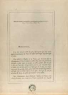 Adresse des Polonais &agrave; sa grandeur monseigneur Adolphe Perraud, &eacute;v&acirc;que d'Autun, Chalon et M&acirc;con