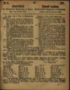 Amtsblatt der K&ouml;niglichen Regierung zu Posen. 1863.04.21 Nro.16