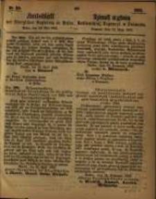 Amtsblatt der K&ouml;niglichen Regierung zu Posen. 1863.05.19 Nro.20