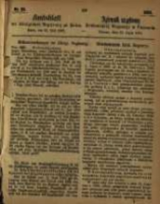 Amtsblatt der K&ouml;niglichen Regierung zu Posen. 1863.07.21 Nro.29