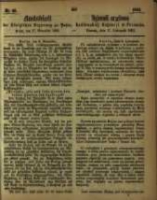 Amtsblatt der K&ouml;niglichen Regierung zu Posen. 1863.11.17 Nro.46