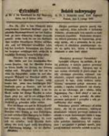 Dodatek nadzwyczajny do Nr. 5 Dziennika urzęd. Kr&oacute;l. Regencyi. Poznań, dnia 3. Lutego 1863.