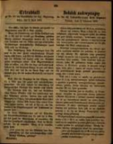 Dodatek nadzwyczajny do Nr. 22 Dziennika urzęd. Kr&oacute;l. Regencyi. Poznań, dnia 2. Czerwca 1863.