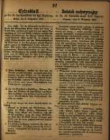 Dodatek nadzwyczajny do Nr. 36 Dziennika urzęd. Kr&oacute;l. Regencyi. Poznań, dnia 8. Września 1863.