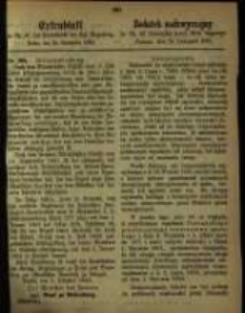 Dodatek nadzwyczajny do Nr. 47 Dziennika urzęd. Kr&oacute;l. Regencyi. Poznań, dnia 24. Listopada 1863.