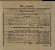 Verzeichniss der am 11. December 1863 gezogenen... am 1. Juli 1864 ges&uuml;ndigten Schuldverschreibungen.