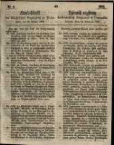 Amtsblatt der K&ouml;niglichen Regierung zu Posen. 1862.01.28 Nro.4