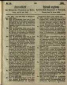 Amtsblatt der K&ouml;niglichen Regierung zu Posen. 1862.07.22 Nro.29