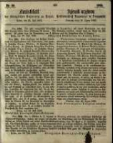 Amtsblatt der K&ouml;niglichen Regierung zu Posen. 1862.07.29 Nro.30
