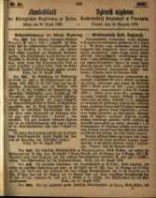 Amtsblatt der K&ouml;niglichen Regierung zu Posen. 1862.08.26 Nro.34