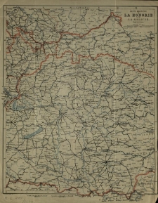 Carte Routiere La Hongrie et de La Galicie