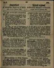 Amtsblatt der Königlichen Regierung zu Posen. 1862.11.25 Nro.47