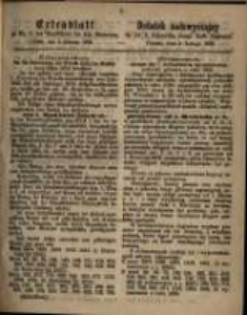 Dodatek nadzwyczajny do Nr. 5 Dziennika urzęd. Kr&oacute;l. Regencyi. Poznań, dnia 4. Lutego 1862.