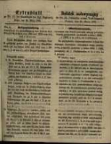 Dodatek nadzwyczajny do Nr. 12 Dziennika urzęd. Kr&oacute;l. Regencyi. Poznań, dnia 25. Marca 1862.