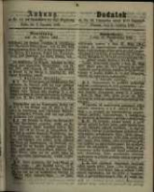 Dodatek do Nr. 48. Dziennika Urzęd. Poznań, 2. Grudnia 1862.