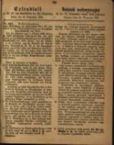 Dodatek nadzwyczajny do Nr. 37 Dziennika urzęd. Kr&oacute;l. Regencyi. Poznań, dnia 16. Września 1862.