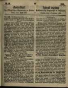 Amtsblatt der K&ouml;niglichen Regierung zu Posen. 1862.04.01 Nro.13