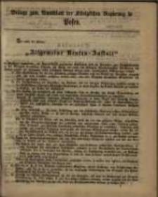 Beilage zum Amtsblatt der K&ouml;niglichen Regierung zu Posen.