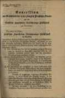 Concession zum Gesch&auml;ftsbetriebe in den K&ouml;niglich Preu&szlig;ischen Staaten f&uuml;r die S&auml;chsische Hypotheken Versicherungs-Gesellschaft zu Dresden.