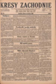 Kresy Zachodnie: pismo poświęcone obronie interes&oacute;w narodowych na zachodnich ziemiach Polski 1928.09.15 R.6 Nr213