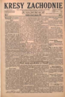 Kresy Zachodnie: pismo poświęcone obronie interes&oacute;w narodowych na zachodnich ziemiach Polski 1929.01.02 R.7 Nr2