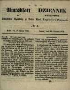 Amtsblatt der K&ouml;niglichen Regierung zu Posen. 1858.01.19 Nro.3