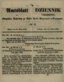 Amtsblatt der K&ouml;niglichen Regierung zu Posen. 1858.03.23 Nro.12