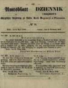 Amtsblatt der K&ouml;niglichen Regierung zu Posen. 1858.04.06 Nro.14