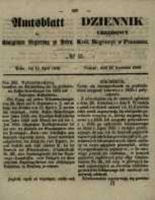 Amtsblatt der K&ouml;niglichen Regierung zu Posen. 1858.04.13 Nro.15