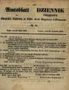 Amtsblatt der K&ouml;niglichen Regierung zu Posen. 1858.04.20 Nro.16