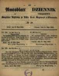 Amtsblatt der K&ouml;niglichen Regierung zu Posen. 1858.05.18 Nro.20