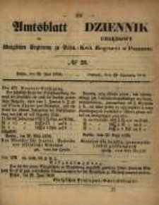 Amtsblatt der K&ouml;niglichen Regierung zu Posen. 1858.06.29 Nro.26