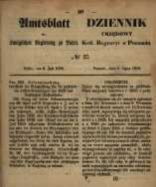Amtsblatt der K&ouml;niglichen Regierung zu Posen. 1858.07.06 Nro.27