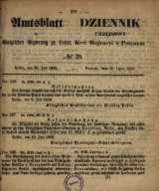 Amtsblatt der K&ouml;niglichen Regierung zu Posen. 1858.07.20 Nro.29