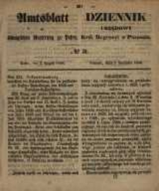 Amtsblatt der K&ouml;niglichen Regierung zu Posen. 1858.08.03 Nro.31