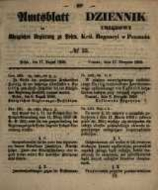 Amtsblatt der K&ouml;niglichen Regierung zu Posen. 1858.08.17 Nro.33