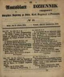 Amtsblatt der K&ouml;niglichen Regierung zu Posen. 1858.10.19 Nro.42