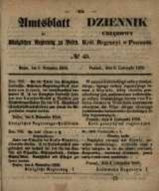 Amtsblatt der K&ouml;niglichen Regierung zu Posen. 1858.11.09 Nro.45