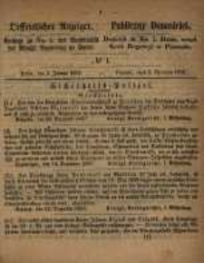 Oeffentlicher Anzeiger. 1858.01.05 Nro.1
