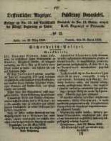 Oeffentlicher Anzeiger. 1858.03.30 Nro.13