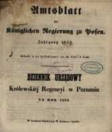 Amtsblatt der K&ouml;niglichen Regierung zu Posen. 1859.01.04 Nro.1