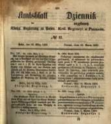 Amtsblatt der K&ouml;niglichen Regierung zu Posen. 1859.03.22 Nro.12