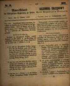 Amtsblatt der K&ouml;niglichen Regierung zu Posen. 1859.10.11 Nro.41