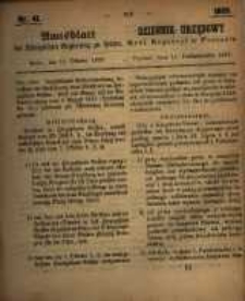 Amtsblatt der Königlichen Regierung zu Posen. 1859.10.11 Nro.41