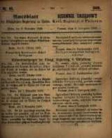 Amtsblatt der K&ouml;niglichen Regierung zu Posen. 1859.11.08 Nro.45