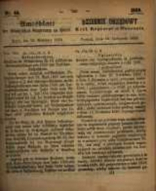 Amtsblatt der K&ouml;niglichen Regierung zu Posen. 1859.11.15 Nro.46