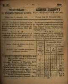 Amtsblatt der K&ouml;niglichen Regierung zu Posen. 1859.11.22 Nro.47